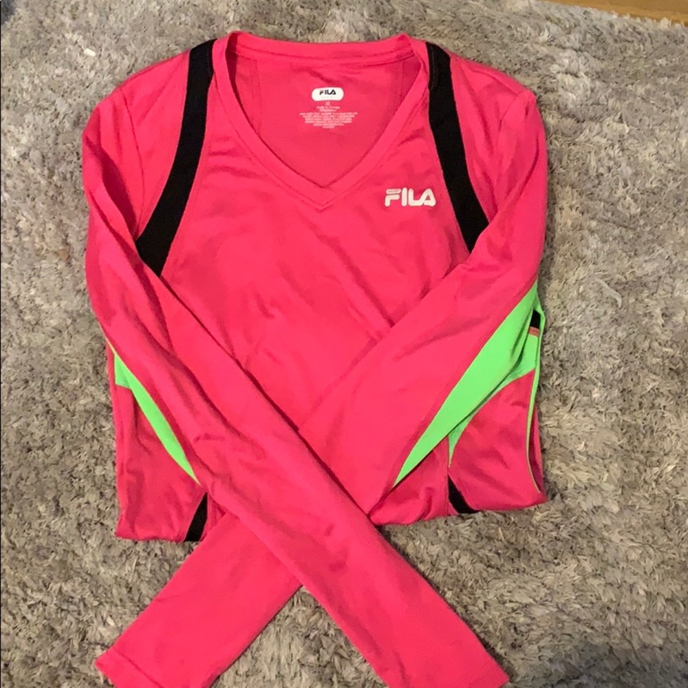 FILA Long Sleeve Athletic Top